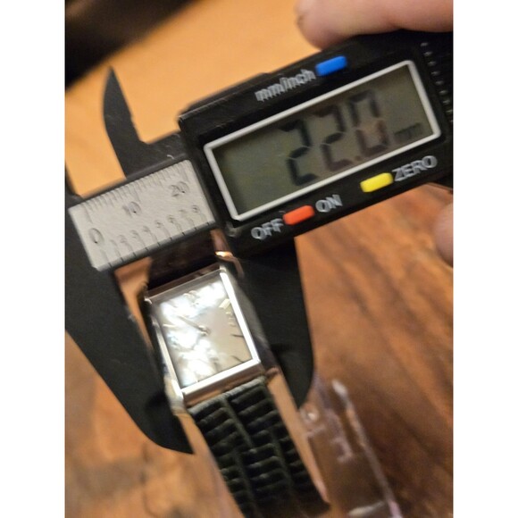 Kenneth Cole NY KC2563 Slim , Ultra-thin , MOP , Green Croco Leather Strap Watch - Picture 5 of 7